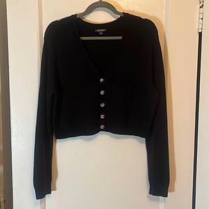 Black button down cardigan